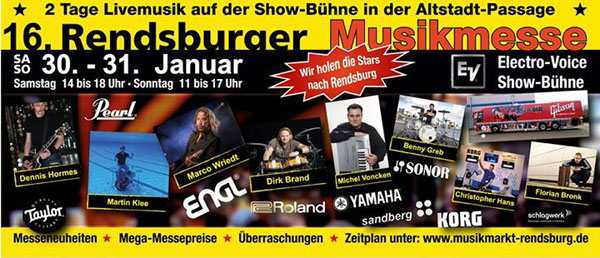 Rendsburger Musikmesse – Der größte Musikmarkt in Schleswig-Holstein