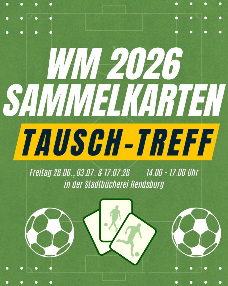 WM 2026: Sammelkarten-Tauschtreff in der Rendsburger Stadtbücherei