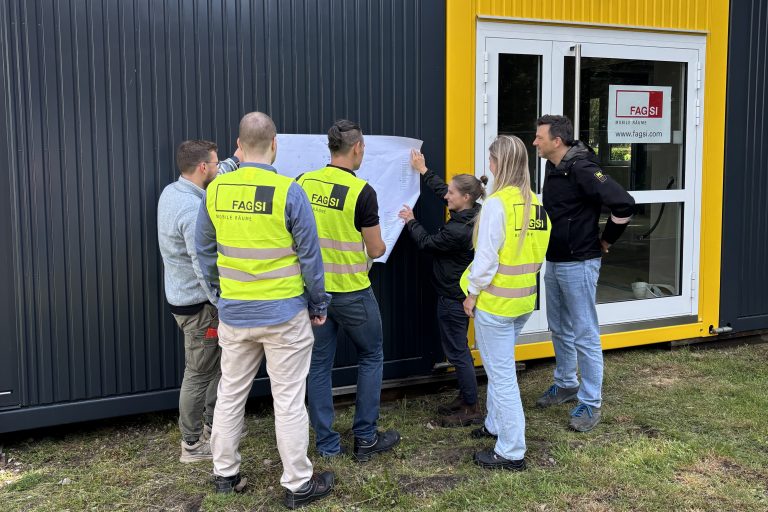 Neue lichtdurchflutete Container für die OGS in Mastbrook
